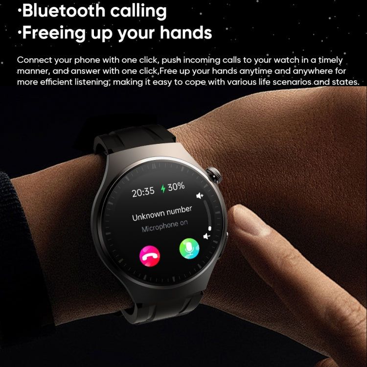 MT200 1,43 pouces AMOLED IP67 montre d'appel intelligente, prise en charge de la surveillance ECG/température corporelle/glycémie