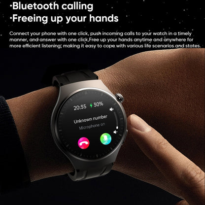MT200 1,43 pouces AMOLED IP67 montre d'appel intelligente, prise en charge de la surveillance ECG/température corporelle/glycémie