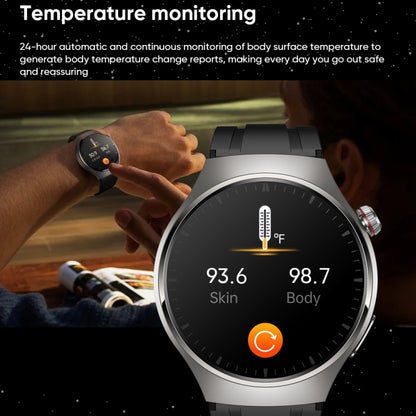 MT200 1,43 pouces AMOLED IP67 montre d'appel intelligente, prise en charge de la surveillance ECG/température corporelle/glycémie