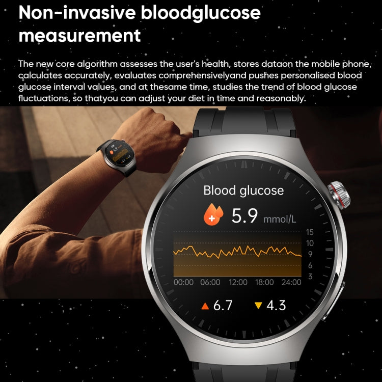 MT200 1,43 pouces AMOLED IP67 montre d'appel intelligente, prise en charge de la surveillance ECG/température corporelle/glycémie
