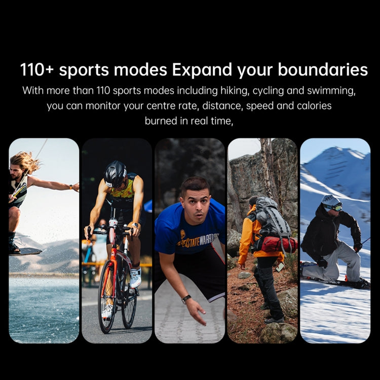 AK56 IP67 BT5.1 1.43inch Smart Watch prend en charge les appels vocaux/surveillance de la santé, Pearl Steel Strap, Steel Mesh Strap