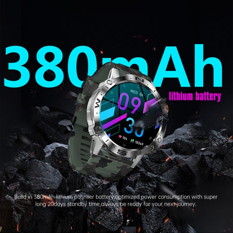 K59 IP67 BT5.0 1,43 pouces Smart Watch prend en charge la détection d'appel vocal/sommeil