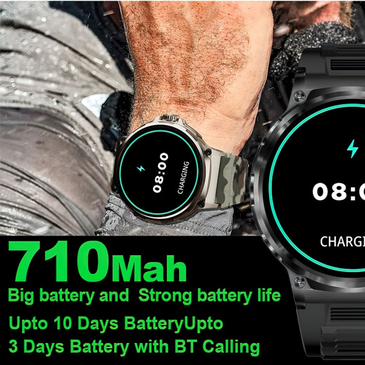 V69 IP68 BT5.0 1,85 pouces Smart Watch prend en charge la détection d'appel vocal/sommeil