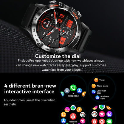 K52 1,39 pouces BT5.0 Smart Watch prend en charge la détection de fréquence cardiaque/sommeil