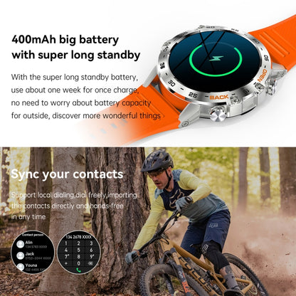 K52 1,39 pouces BT5.0 Smart Watch prend en charge la détection de fréquence cardiaque/sommeil
