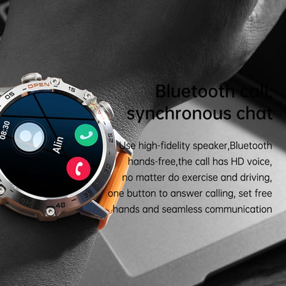 K52 1,39 pouces BT5.0 Smart Watch prend en charge la détection de fréquence cardiaque/sommeil