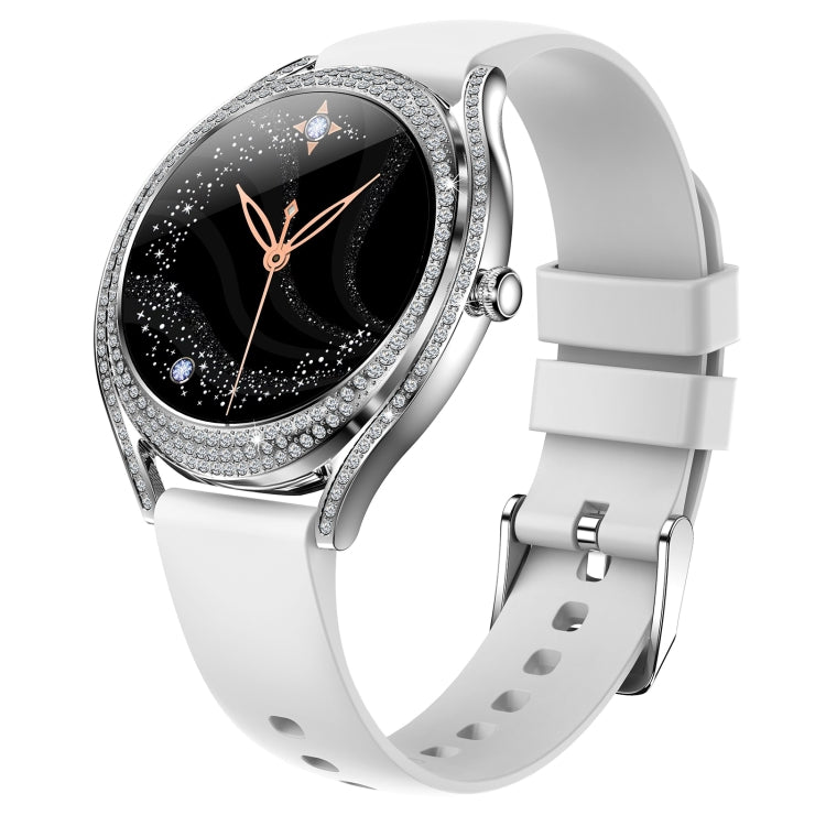 La montre intelligente V66 1,28 pouces BT5.0 prend en charge la détection de la fréquence cardiaque et du sommeil, Silicone Strap