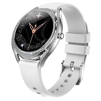 La montre intelligente V66 1,28 pouces BT5.0 prend en charge la détection de la fréquence cardiaque et du sommeil, Silicone Strap