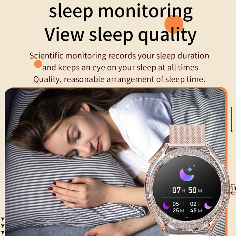 La montre intelligente V66 1,28 pouces BT5.0 prend en charge la détection de la fréquence cardiaque et du sommeil, Silicone Strap