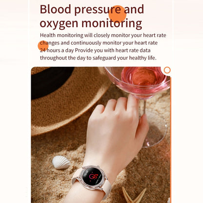 La montre intelligente V66 1,28 pouces BT5.0 prend en charge la détection de la fréquence cardiaque et du sommeil, Silicone Strap
