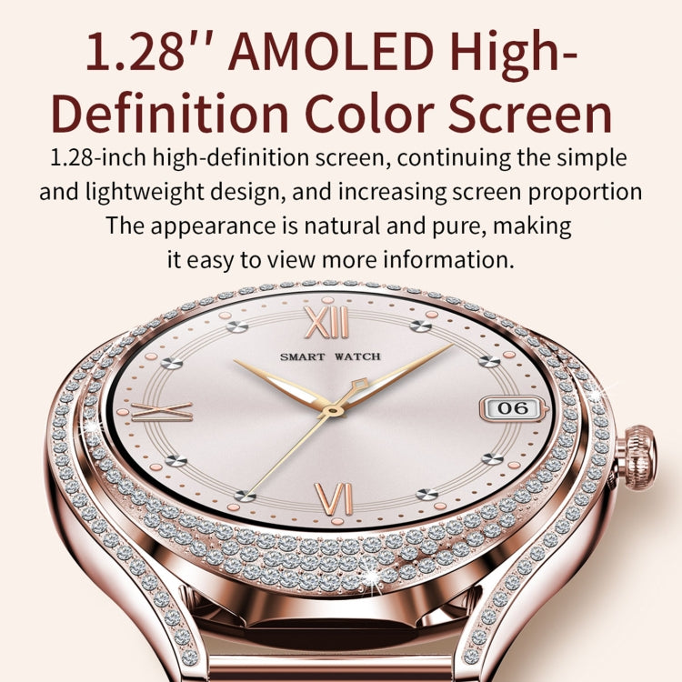 La montre intelligente V66 1,28 pouces BT5.0 prend en charge la détection de la fréquence cardiaque et du sommeil, Silicone Strap
