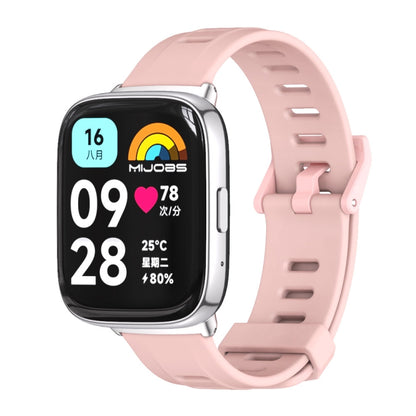 Bracelet de montre en TPU respirant à trou plat Mijobs, For Redmi Watch 3 Lite / Watch 3 Active