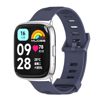 Bracelet de montre en TPU respirant à trou plat Mijobs, For Redmi Watch 3 Lite / Watch 3 Active