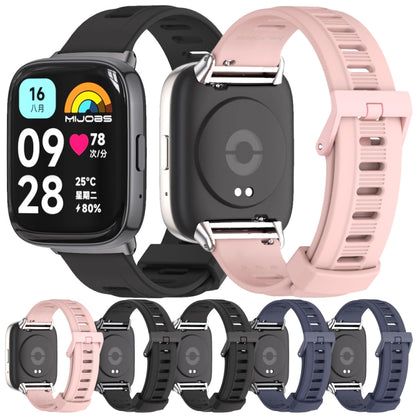 Bracelet de montre en TPU respirant à trou plat Mijobs, For Redmi Watch 3 Lite / Watch 3 Active