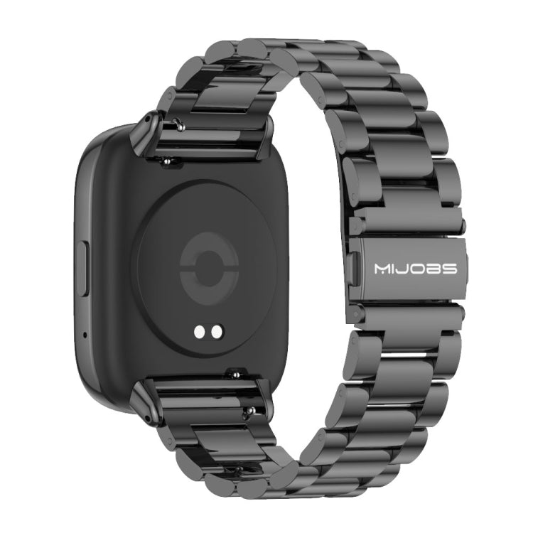 Bracelet de montre en acier inoxydable en métal à trois perles Mijobs, For Redmi Watch 3 Lite / Watch 3 Active