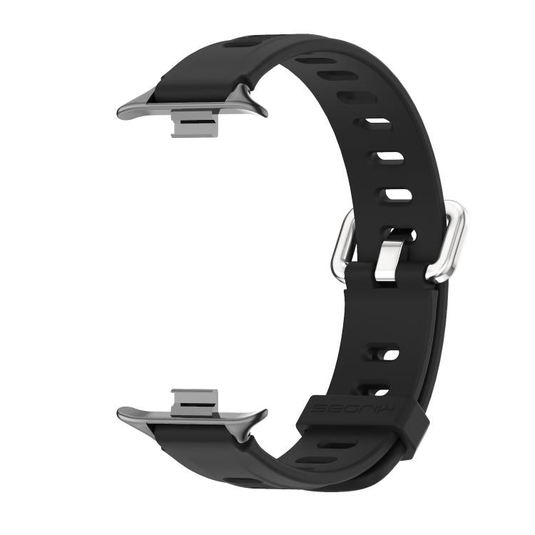 Bracelet de montre en silicone respirant à trou plat Mijobs, For Xiaomi Band 10 Pro / Redmi Watch 6 / 5