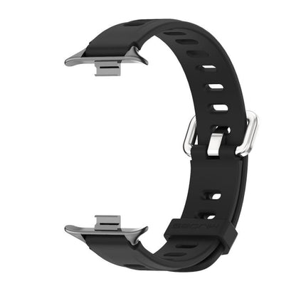 Bracelet de montre en silicone respirant à trou plat Mijobs, For Xiaomi Band 10 Pro / Redmi Watch 6 / 5