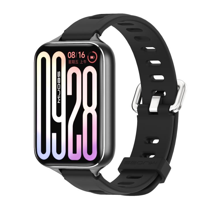 Bracelet de montre en silicone respirant à trou plat Mijobs, For Xiaomi Band 10 Pro / Redmi Watch 6 / 5