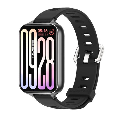 Bracelet de montre en silicone respirant à trou plat Mijobs, For Xiaomi Band 10 Pro / Redmi Watch 6 / 5