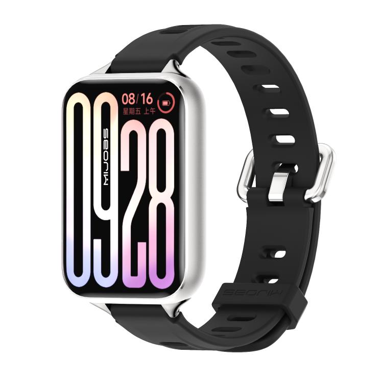 Bracelet de montre en silicone respirant à trou plat Mijobs, For Xiaomi Band 10 Pro / Redmi Watch 6 / 5