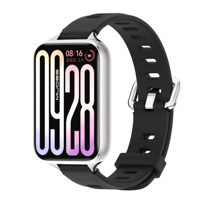 Bracelet de montre en silicone respirant à trou plat Mijobs, For Xiaomi Band 10 Pro / Redmi Watch 6 / 5