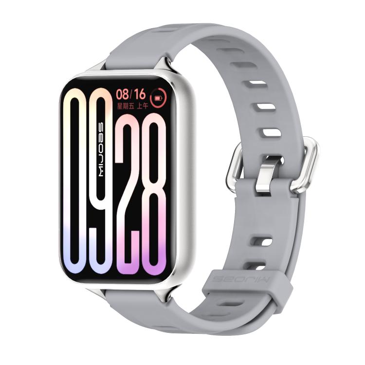 Bracelet de montre en silicone respirant à trou plat Mijobs, For Xiaomi Band 10 Pro / Redmi Watch 6 / 5