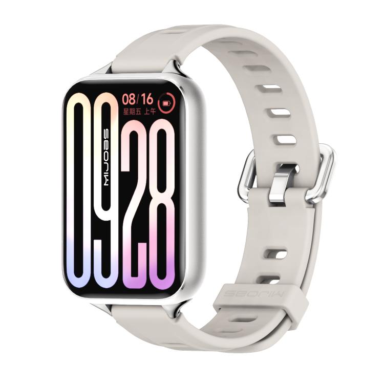 Bracelet de montre en silicone respirant à trou plat Mijobs, For Xiaomi Band 10 Pro / Redmi Watch 6 / 5