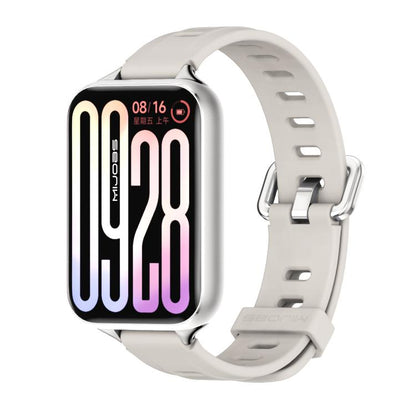 Bracelet de montre en silicone respirant à trou plat Mijobs, For Xiaomi Band 10 Pro / Redmi Watch 6 / 5