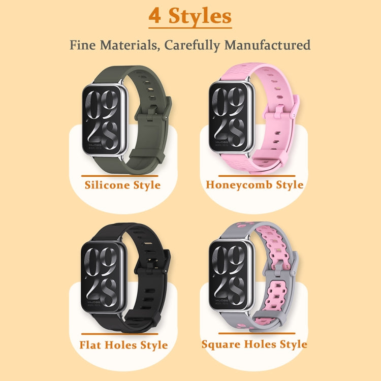 Bracelet de montre respirant en silicone Mijobs, For Xiaomi Band 10 Pro / Redmi Watch 6 / 5