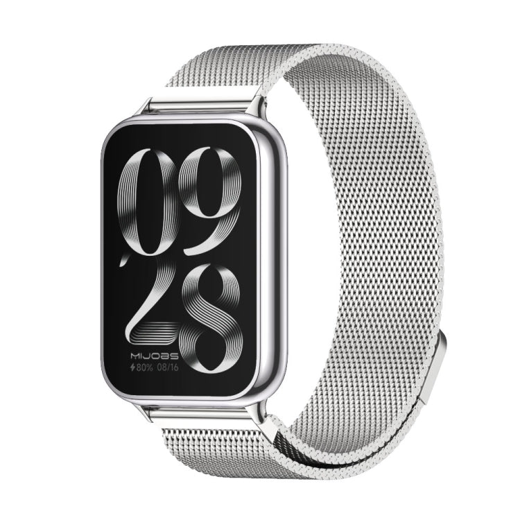 Mijobs Milan Bracelet de montre magnétique en acier inoxydable, For Xiaomi Band 10 Pro / Redmi Watch 6 / 5