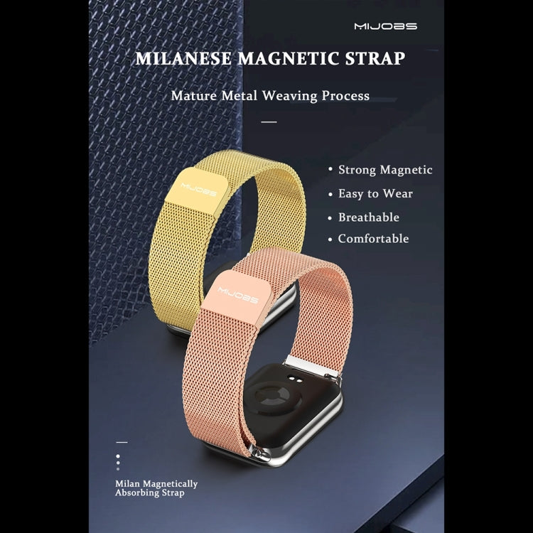 Mijobs Milan Bracelet de montre magnétique en acier inoxydable, For Xiaomi Band 10 Pro / Redmi Watch 6 / 5