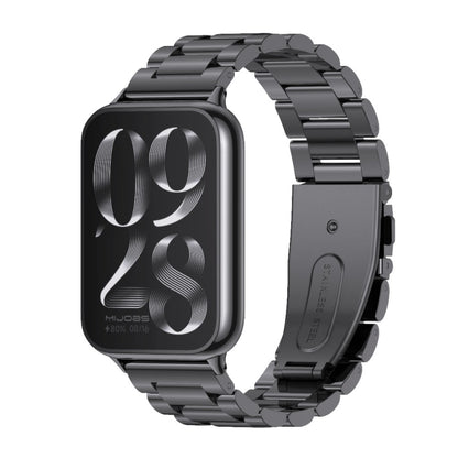 Bracelet de montre en acier inoxydable à trois perles Mijobs, For Xiaomi Band 10 Pro / Redmi Watch 6 / 5