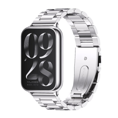 Bracelet de montre en acier inoxydable à trois perles Mijobs, For Xiaomi Band 10 Pro / Redmi Watch 6 / 5