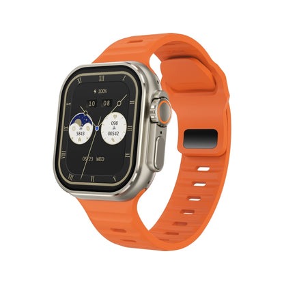 Montre d'appel intelligente à écran iW9 Ultra de 2,04 pouces, appel BT/fréquence cardiaque/tension artérielle/oxygène sanguin