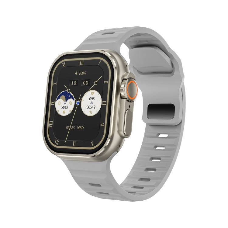Montre d'appel intelligente à écran iW9 Ultra de 2,04 pouces, appel BT/fréquence cardiaque/tension artérielle/oxygène sanguin
