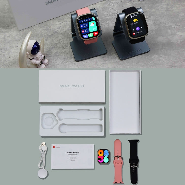 Bracelet intelligent Q9, montre intelligente étanche de 2,01 pouces, appel BT/fréquence cardiaque/tension artérielle/oxygène sanguin