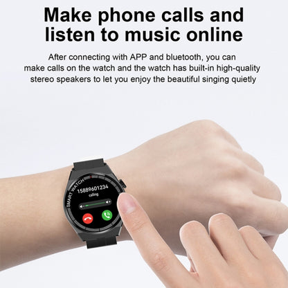 Bracelet intelligent GT3, montre intelligente 1,5 pouces, appel Bluetooth/fréquence cardiaque/tension artérielle/oxygène sanguin
