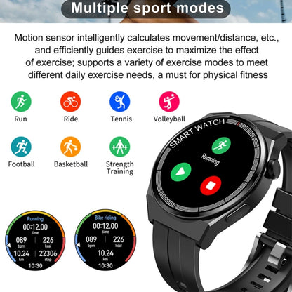 Bracelet intelligent GT3, montre intelligente 1,5 pouces, appel Bluetooth/fréquence cardiaque/tension artérielle/oxygène sanguin
