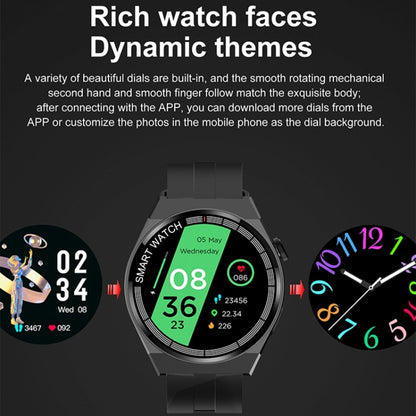 Bracelet intelligent GT3, montre intelligente 1,5 pouces, appel Bluetooth/fréquence cardiaque/tension artérielle/oxygène sanguin