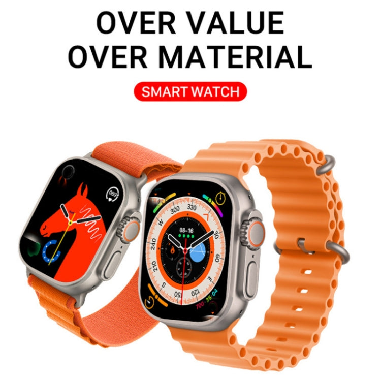 Bracelet intelligent S800 Ultra Max, montre intelligente à bande de Silicone de 1.5 pouces, appel Bluetooth/fréquence cardiaque/tension artérielle/oxygène sanguin