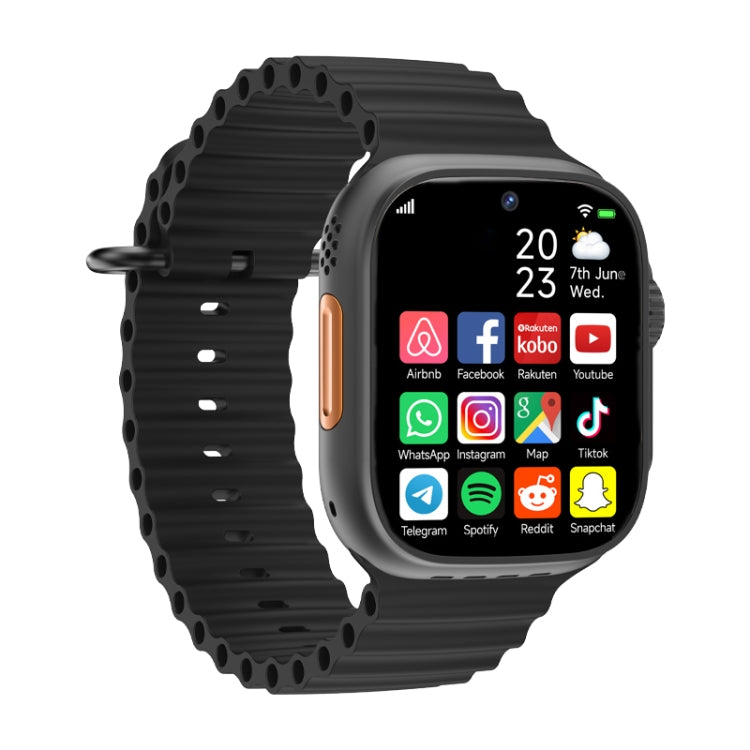 Montre pour téléphone intelligent GS37 à écran de 1,95 pouces, Android 9.0, tableur SL8541E, réseau : 4G, nano SIM unique, caméra avant et arrière, 1GB+16GB