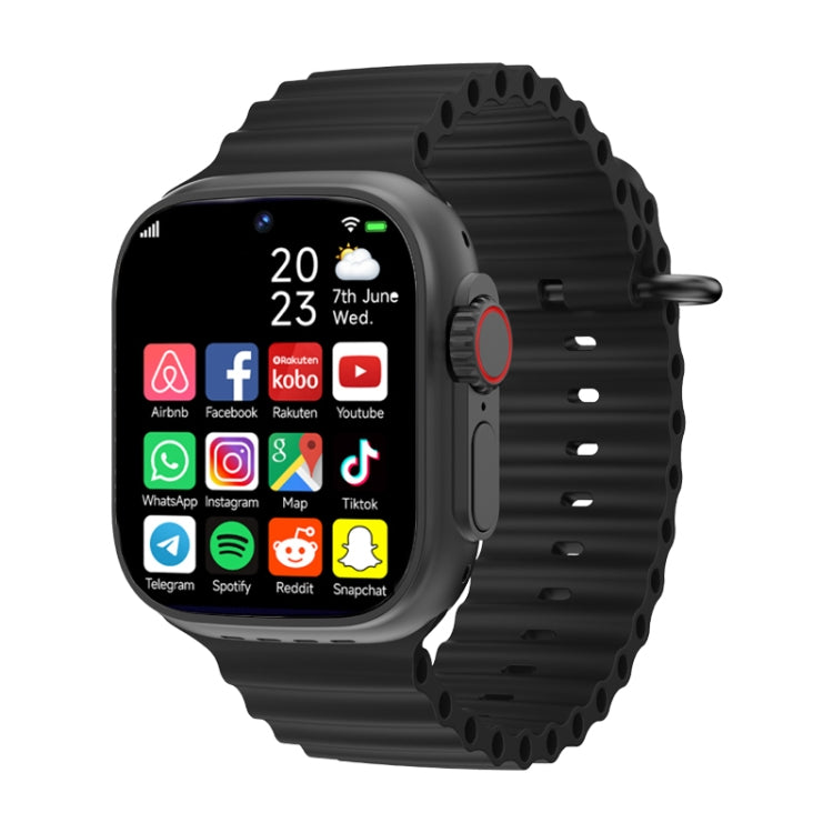Montre pour téléphone intelligent GS37 à écran de 1,95 pouces, Android 9.0, tableur SL8541E, réseau : 4G, nano SIM unique, caméra avant et arrière, 1GB+16GB