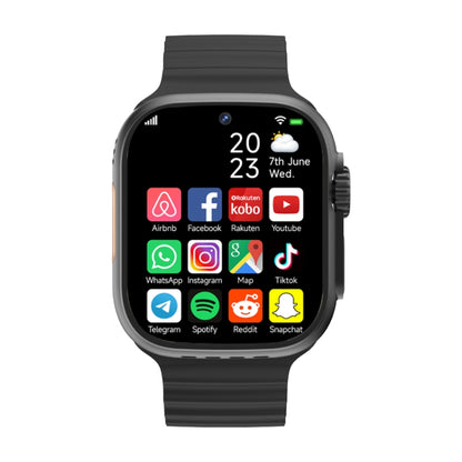 Montre pour téléphone intelligent GS37 à écran de 1,95 pouces, Android 9.0, tableur SL8541E, réseau : 4G, nano SIM unique, caméra avant et arrière, 1GB+16GB