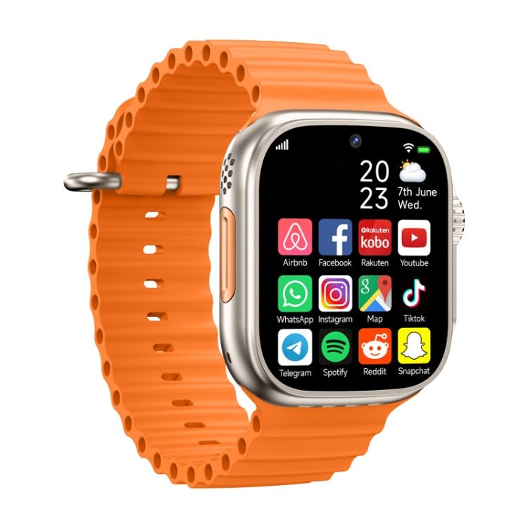 Montre pour téléphone intelligent GS37 à écran de 1,95 pouces, Android 9.0, tableur SL8541E, réseau : 4G, nano SIM unique, caméra avant et arrière, 1GB+16GB
