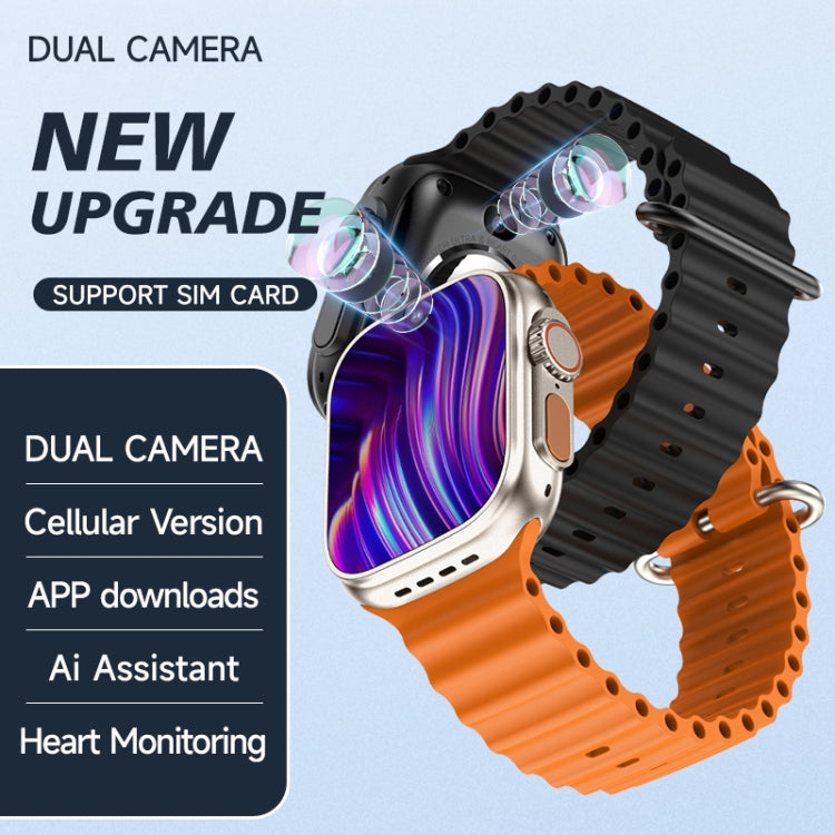 Montre pour téléphone intelligent GS37 à écran de 1,95 pouces, Android 9.0, tableur SL8541E, réseau : 4G, nano SIM unique, caméra avant et arrière, 1GB+16GB