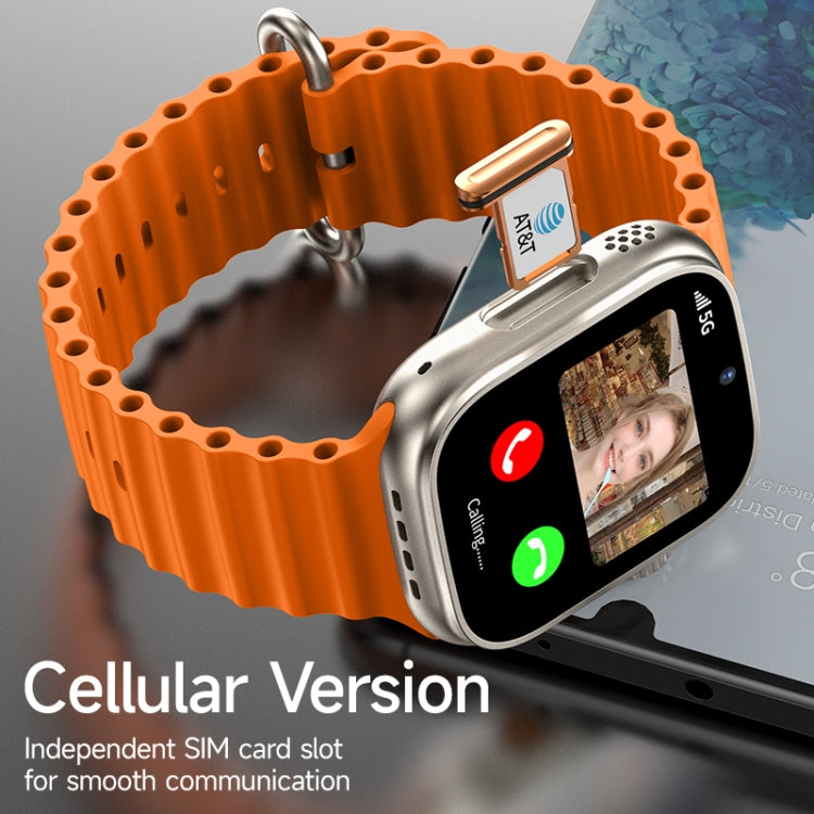 Montre pour téléphone intelligent GS37 à écran de 1,95 pouces, Android 9.0, tableur SL8541E, réseau : 4G, nano SIM unique, caméra avant et arrière, 1GB+16GB
