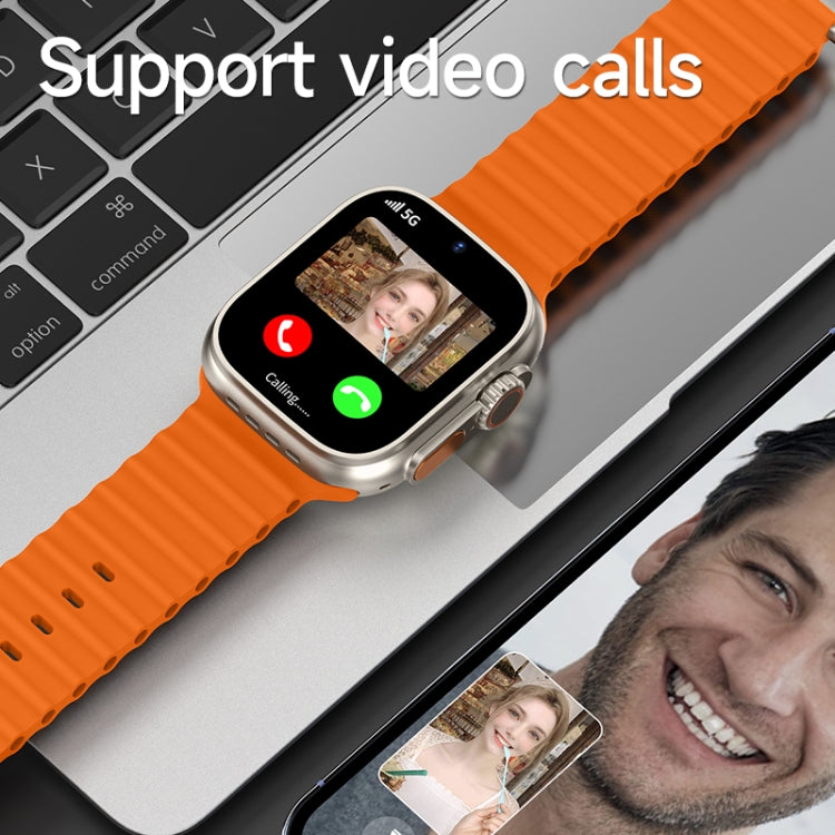 Montre pour téléphone intelligent GS37 à écran de 1,95 pouces, Android 9.0, tableur SL8541E, réseau : 4G, nano SIM unique, caméra avant et arrière, 1GB+16GB