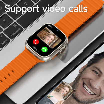 Montre pour téléphone intelligent GS37 à écran de 1,95 pouces, Android 9.0, tableur SL8541E, réseau : 4G, nano SIM unique, caméra avant et arrière, 1GB+16GB