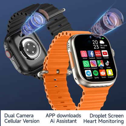 Montre pour téléphone intelligent GS37 à écran de 1,95 pouces, Android 9.0, tableur SL8541E, réseau : 4G, nano SIM unique, caméra avant et arrière, 1GB+16GB