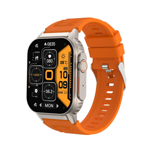 Bracelet intelligent G41, montre intelligente étanche IP67 de 2,01 pouces, appel Bluetooth/fréquence cardiaque/glycémie Non invasive/HRV/MET